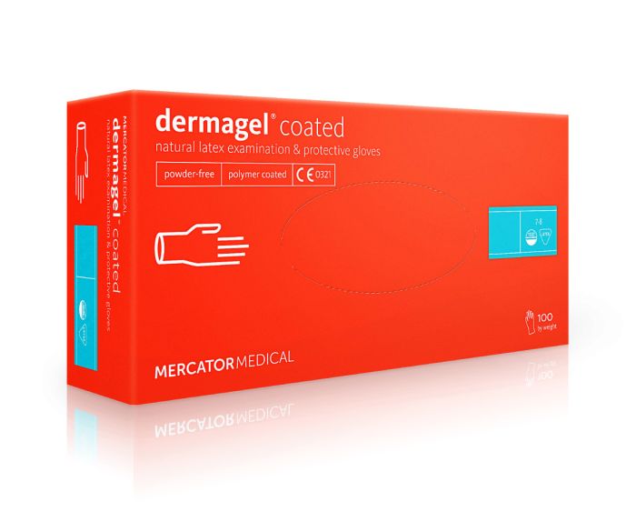 Перчатки латексные неопудренные Dermagel