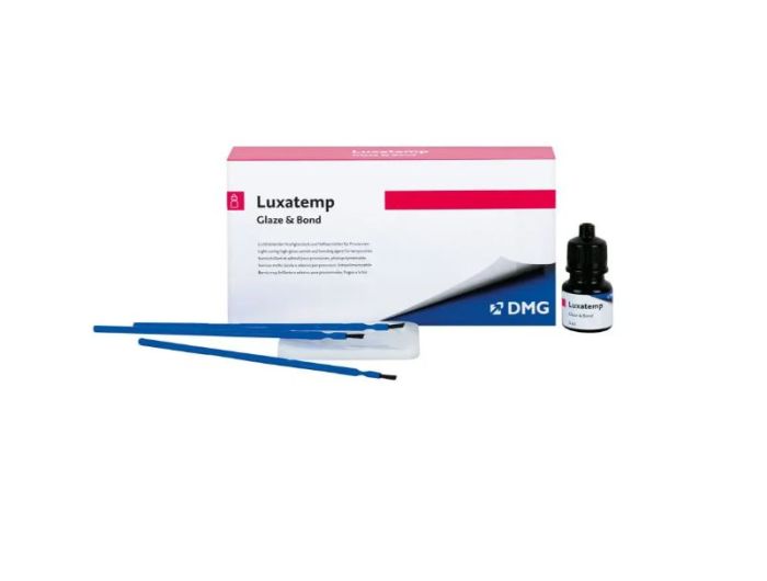 Люксатемп Глейз энд Бонд (Luxatemp Glaze & Bond), светоотверждаемый однокомпонентный лак для временных реставраций, флакон 5 мл, DMG
